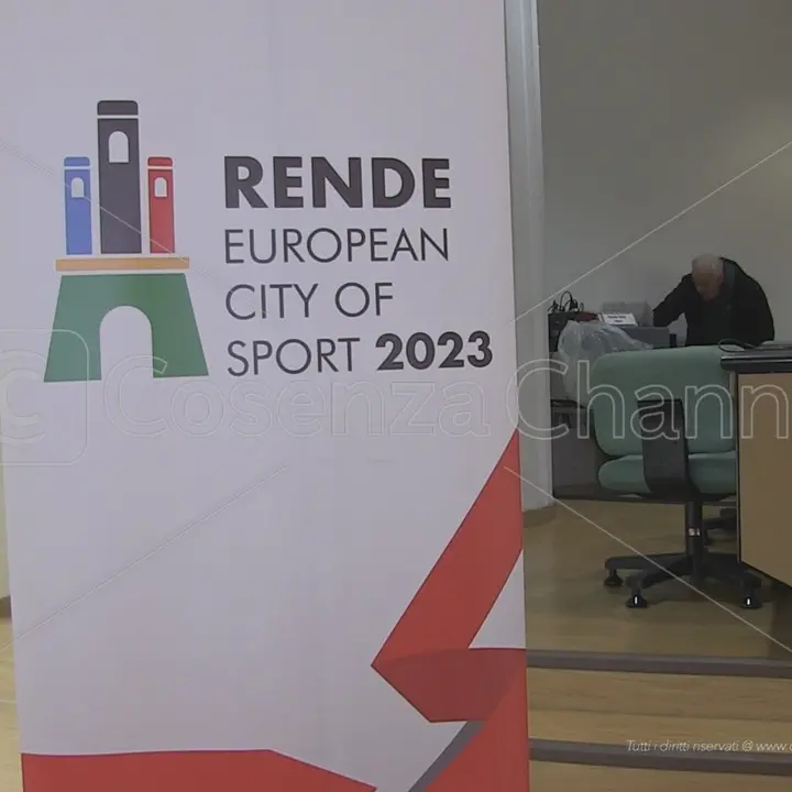 Rende Città Europea dello Sport 2023, Gagliardi: «Vetrina prestigiosa»
