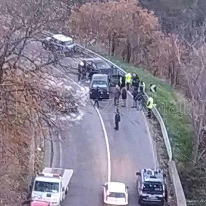 Cosenza, incidente a Pantano di Diodato. Due persone in ospedale