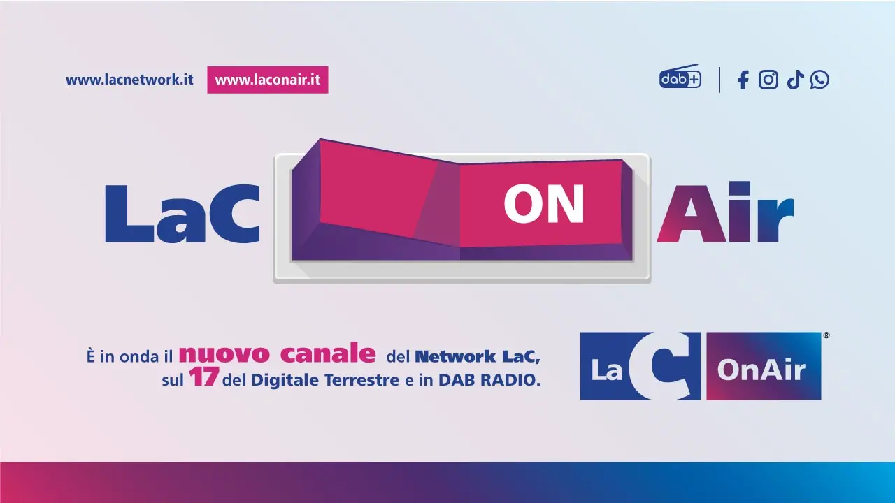 Nasce LaC OnAir, a San Valentino la nuova rete Diemmecom: sul Canale 17 la promessa d’amore della Tv verso la Radio