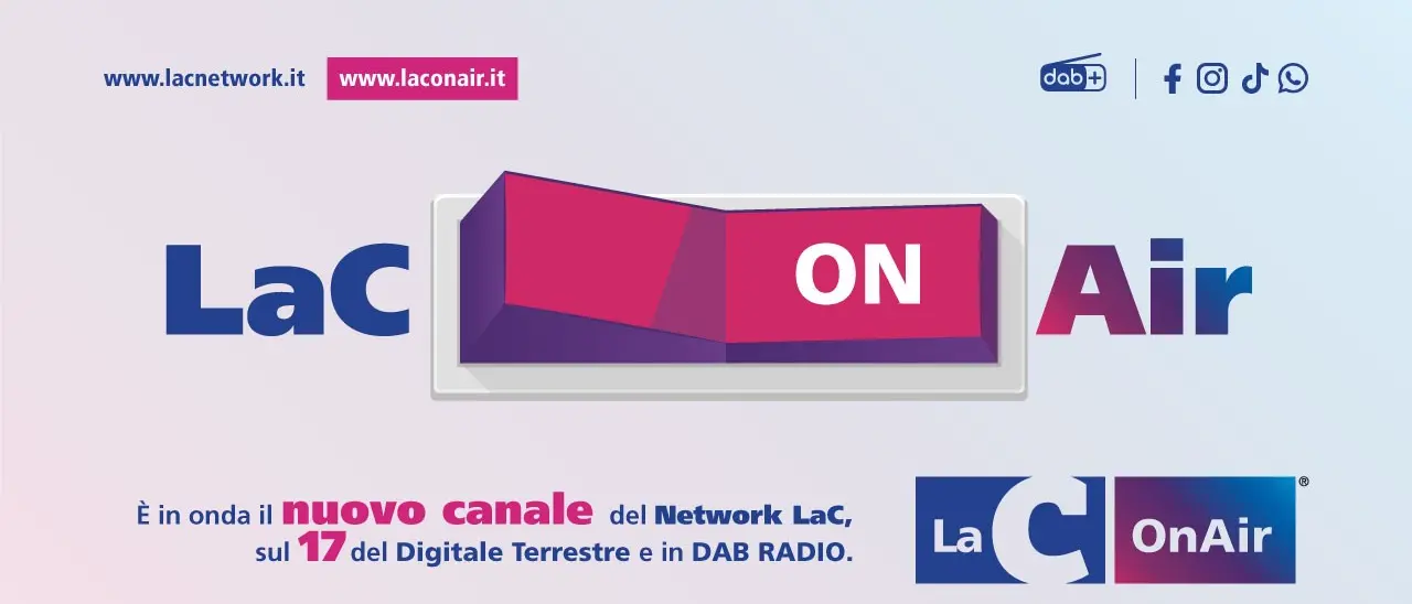 Nasce LaC OnAir, a San Valentino la nuova rete Diemmecom: sul Canale 17 la promessa d’amore della Tv verso la Radio