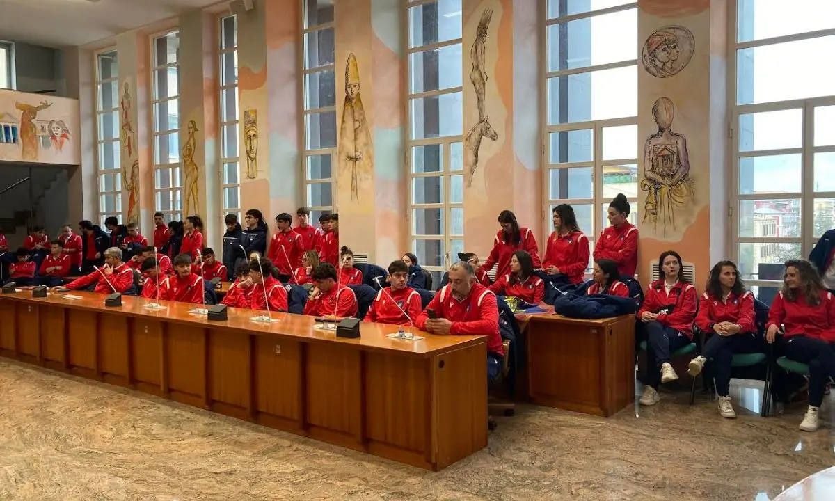 Cosenza, passerella in Municipio per i giovani protagonisti del calcio a 5