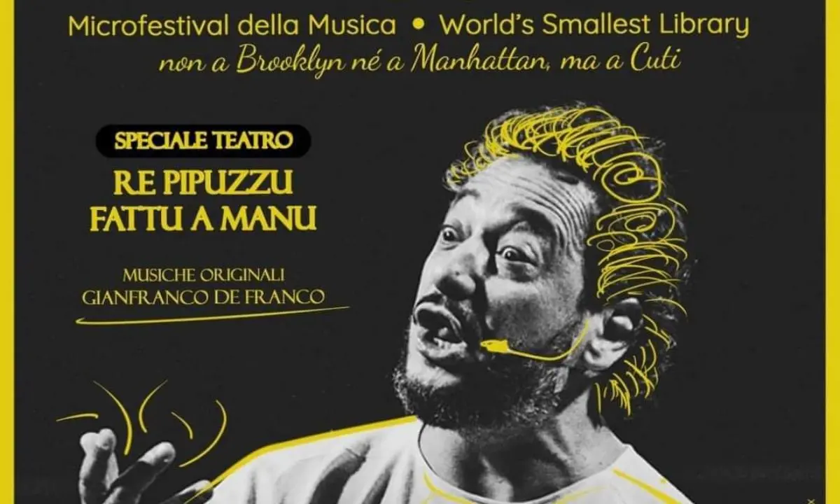 Dario De Luca alla \"Piccola Biblioteca di Cuti\" porta la fiaba calabrese del \"Re Pepe\"
