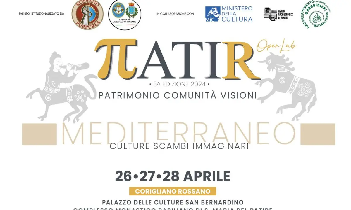 ΠATIR, tra Mediterraneo, cultura e scambi: al via la terze edizione dell'evento a Corigliano Rossano