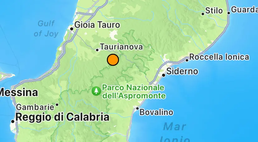 Sciame sismico in Calabria nella notte, ecco dove la terra ha tremato