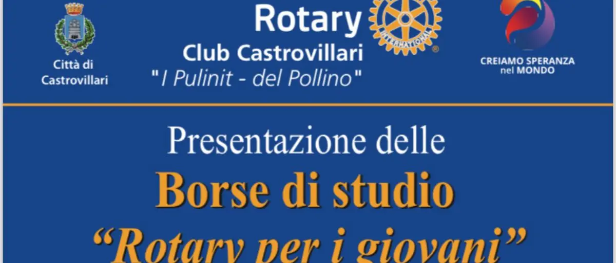 Castrovillari, borse di studio \"Rotary\" per i giovani. Una tradizione che continua