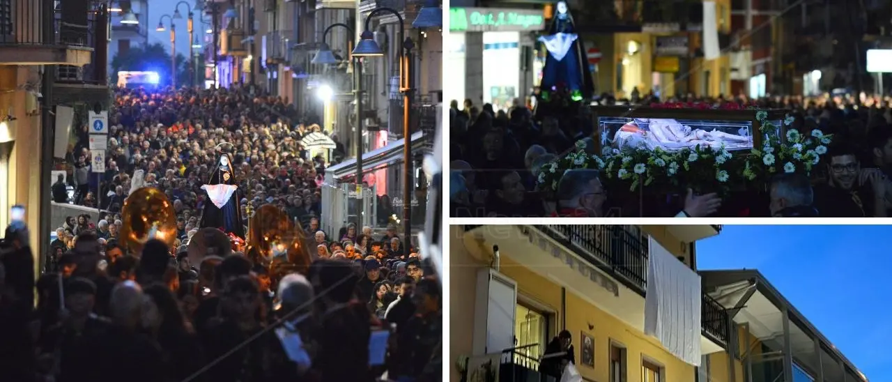 Acri, migliaia di fedeli alla processione del Venerdì Santo: tra fede e tradizione