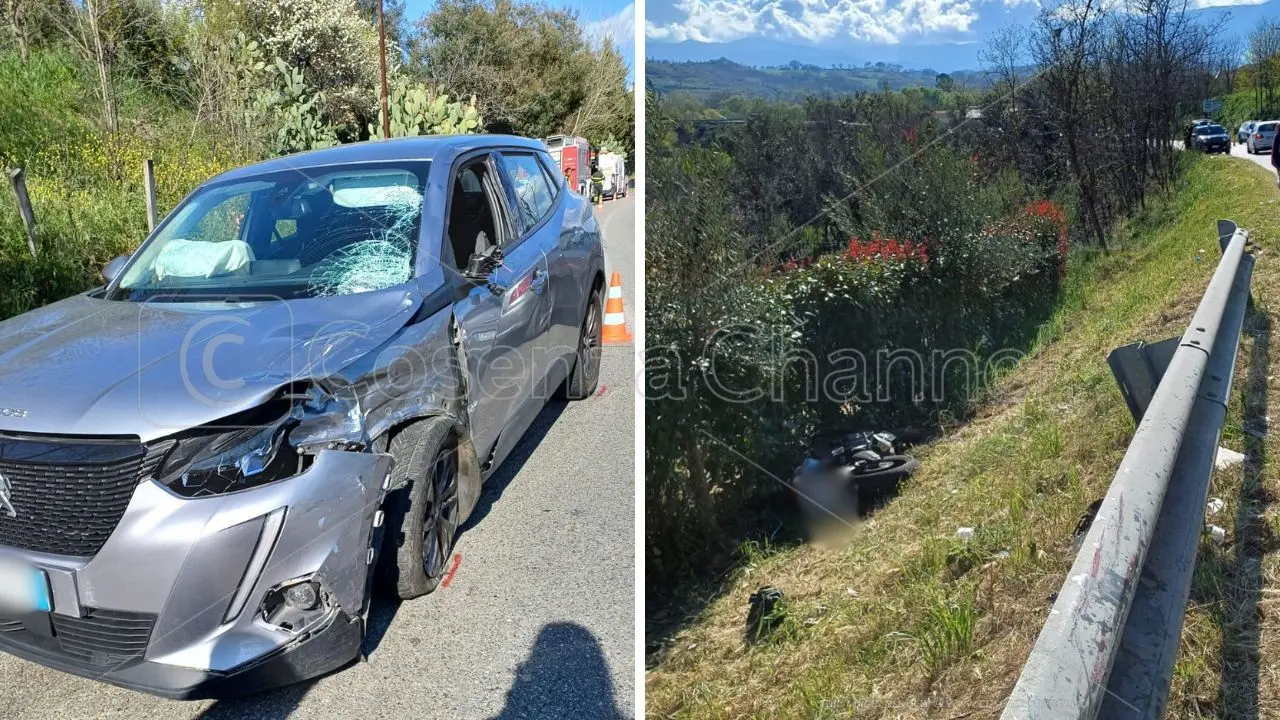 Incidente stradale a Montalto Uffugo, automobilista ubriaco e centauro in fin di vita