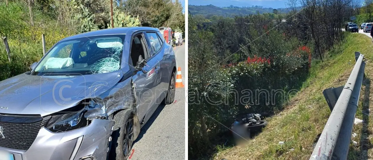 Incidente stradale a Montalto Uffugo, automobilista ubriaco e centauro in fin di vita