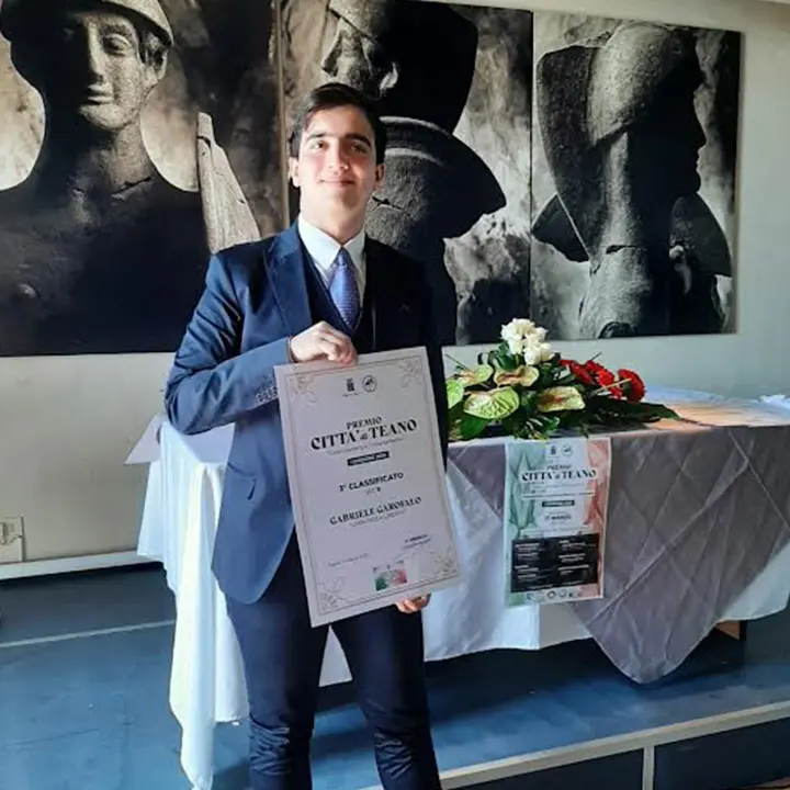 Cosenza, Gabriele Garofalo premiato a Teano con il suo racconto sugli eroi del Risorgimento