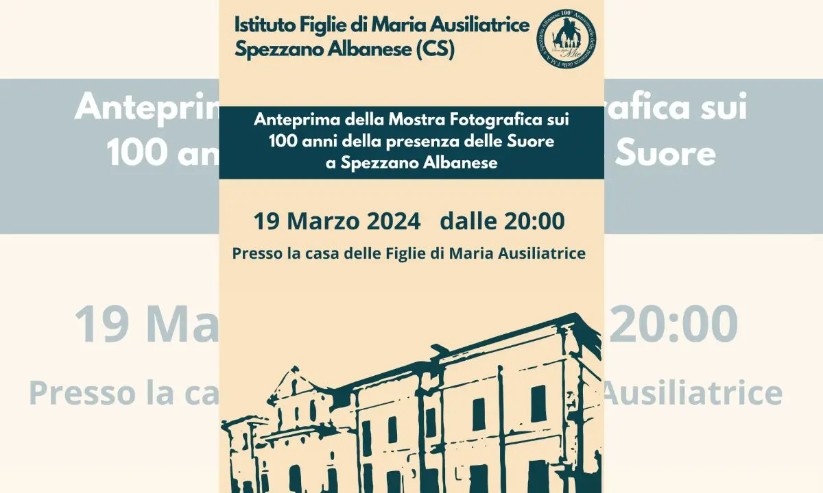 Spezzano Albanese festeggia il centenario della presenza delle Figlie di Maria Ausiliatrice