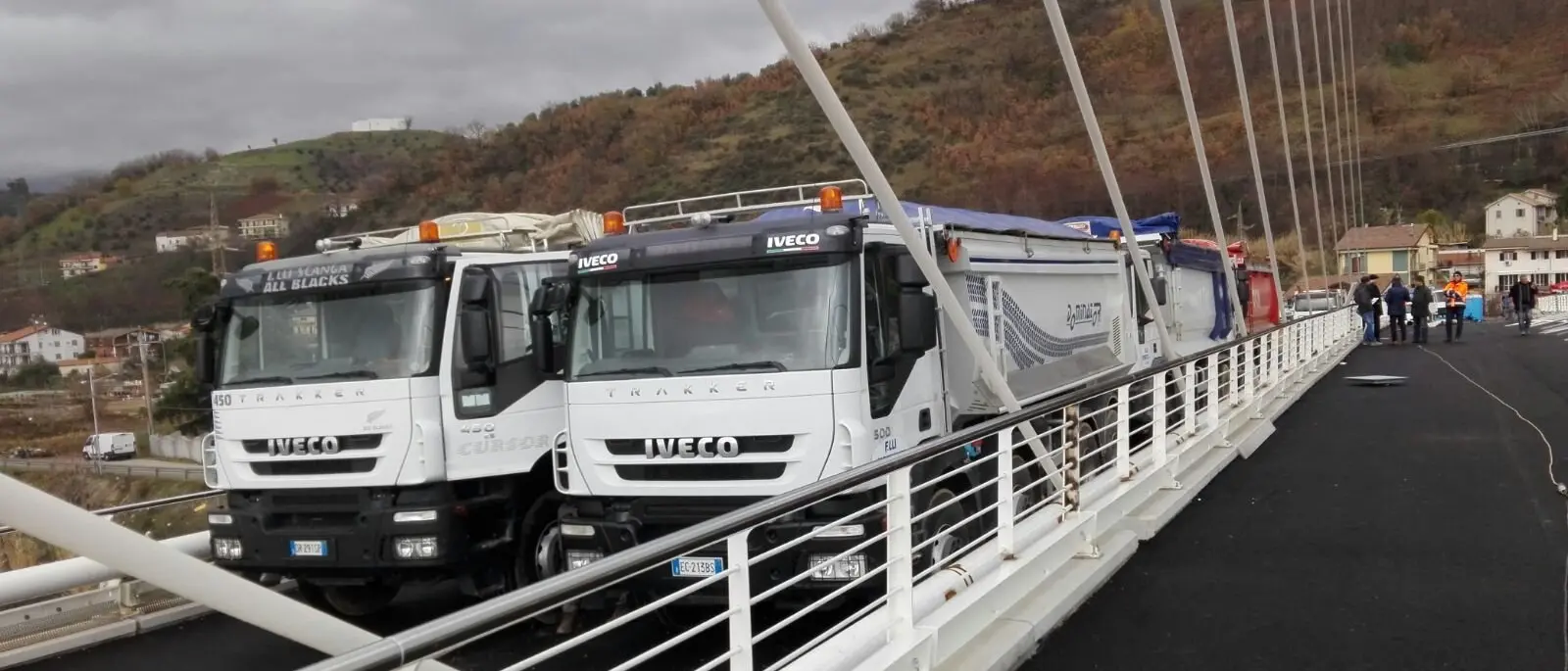 Eseguita la prova di carico di collaudo dell'impalcato del Ponte di Calatrava