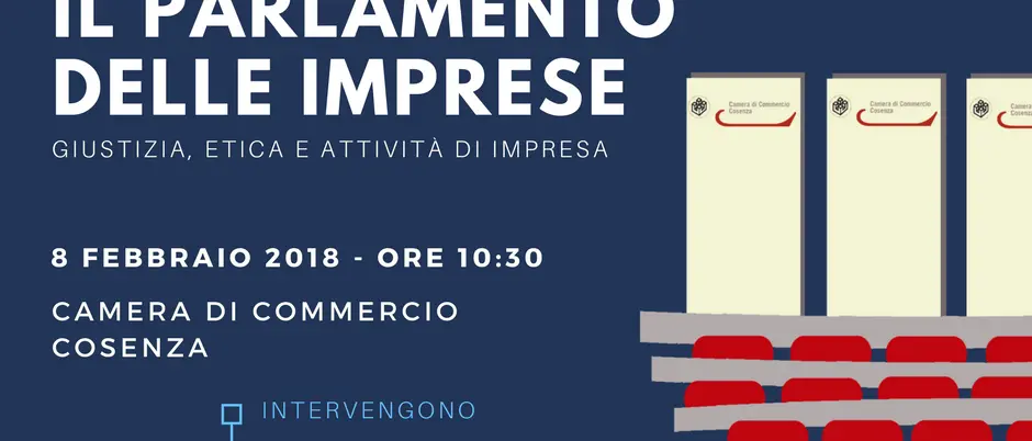 Parlamento della Imprese, la Camera di Commercio di Cosenza guarda al futuro