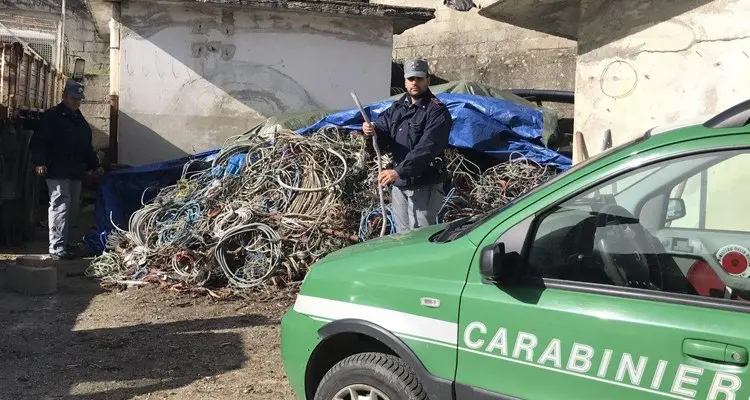 Rame di dubbia provenienza, sequestro e denuncia alle porte di Cosenza