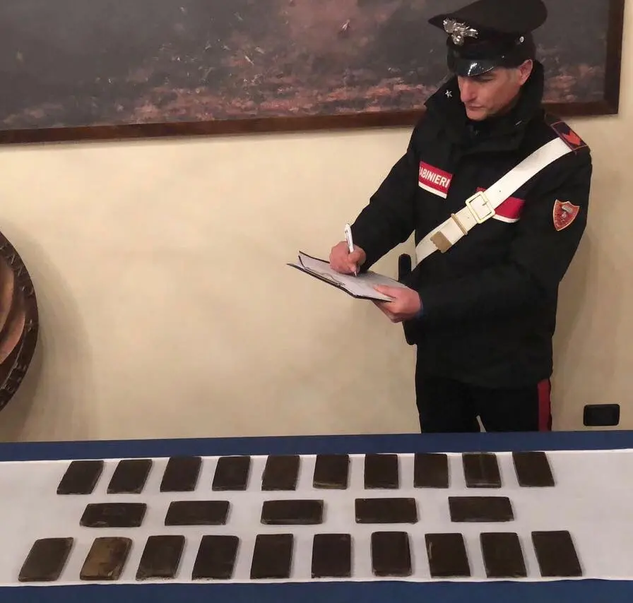 Cosenza, lotta senza quartiere dei carabinieri: sequestrati 2,5 kg di hashish
