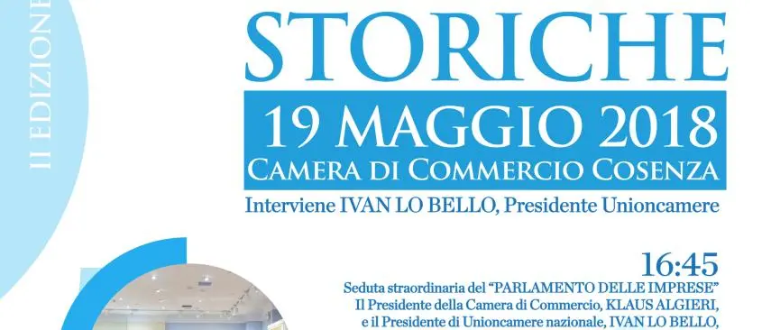 \"Premio Imprese Storiche\", la Camera di Commercio di Cosenza elogia 31 aziende
