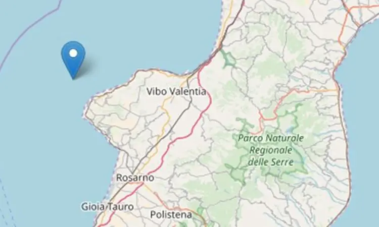 Scossa di terremoto di 4.4 avvertita in quasi tutta la Calabria