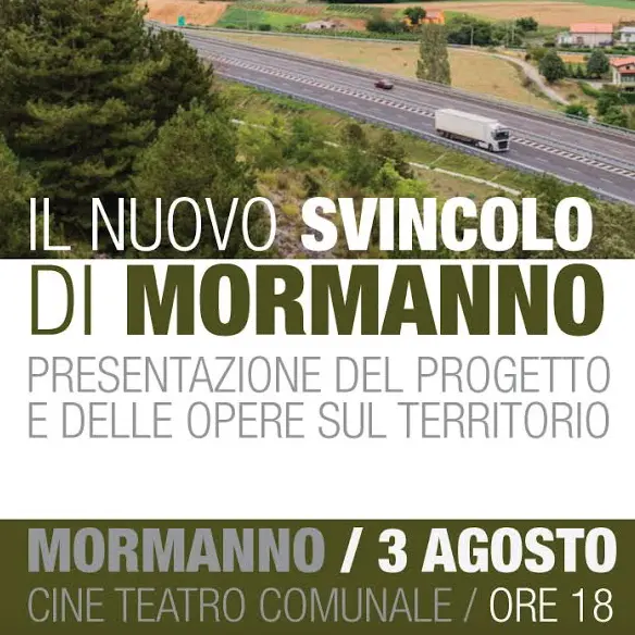Mormanno, il 3 agosto sarà presentato il nuovo svincolo autostradale