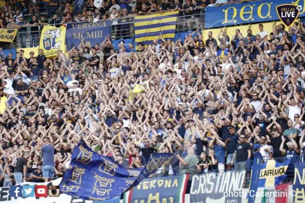 Cosenza-Verona: il numero dei tifosi dell'Hellas
