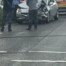 Incidente frontale ad Arcavacata: due feriti [FOTO]