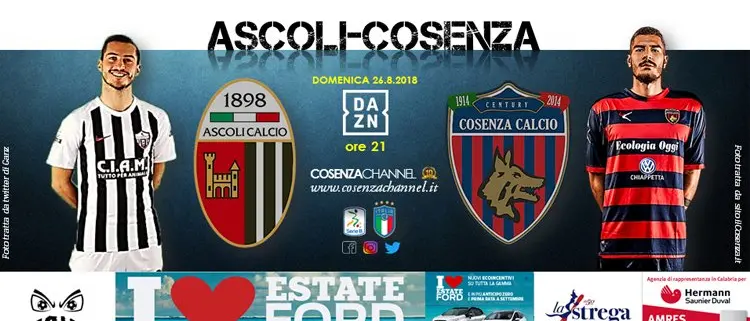 Ascoli-Cosenza: le probabili formazioni