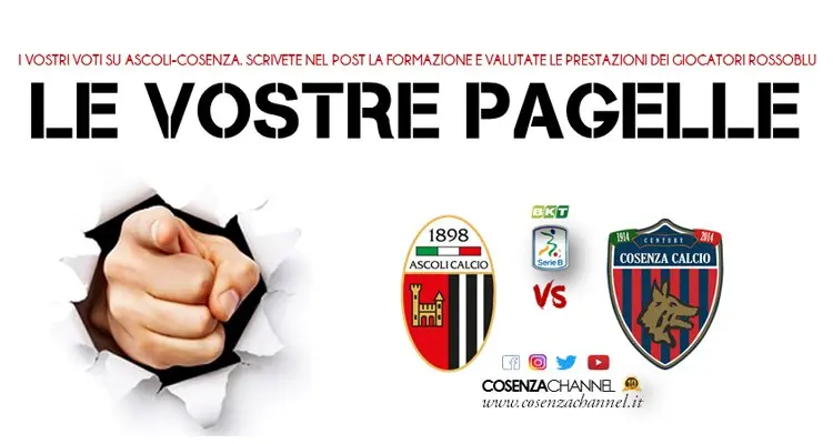 Da stasera le pagelle del Cosenza le fate (anche) voi!