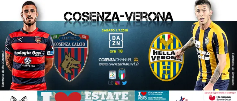 Cosenza-Verona: le probabili formazioni