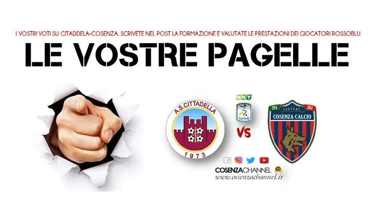 Per i tifosi Mungo e Capela i migliori. Cittadella-Cosenza, le vostre pagelle