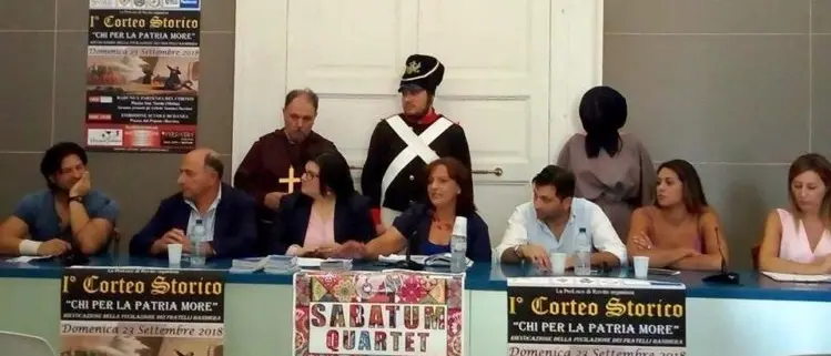 Tutto pronto a Rovito per la fucilazione dei Fratelli Bandiera