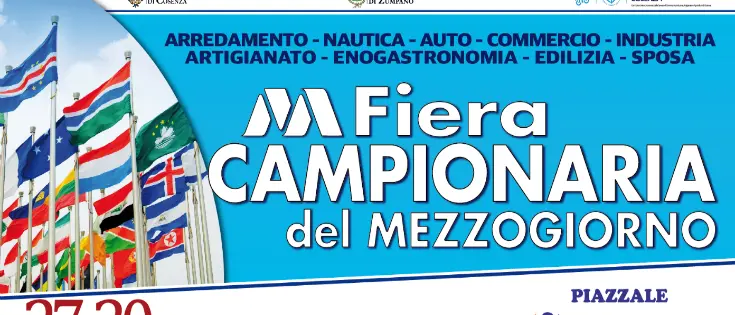 Zumpano inaugura la Fiera Campionaria del Mezzogiorno