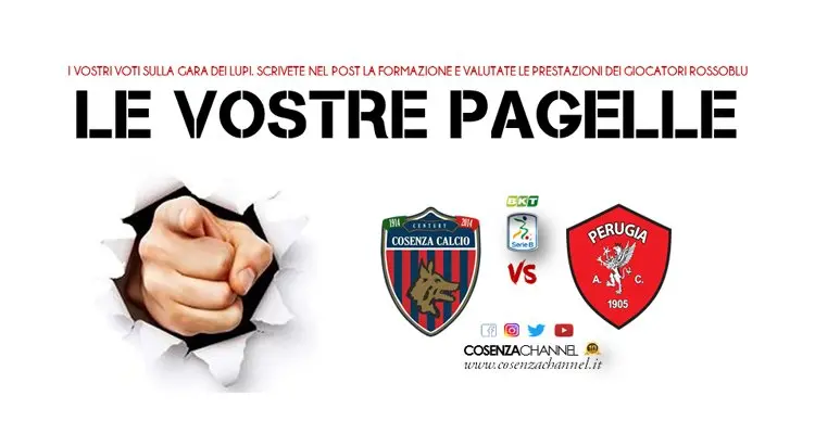 Per i tifosi il migliore è Palmiero. Cosenza-Perugia, le vostre pagelle
