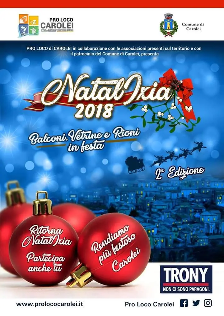 Natale speciale a Carolei grazie all’impegno della Pro Loco
