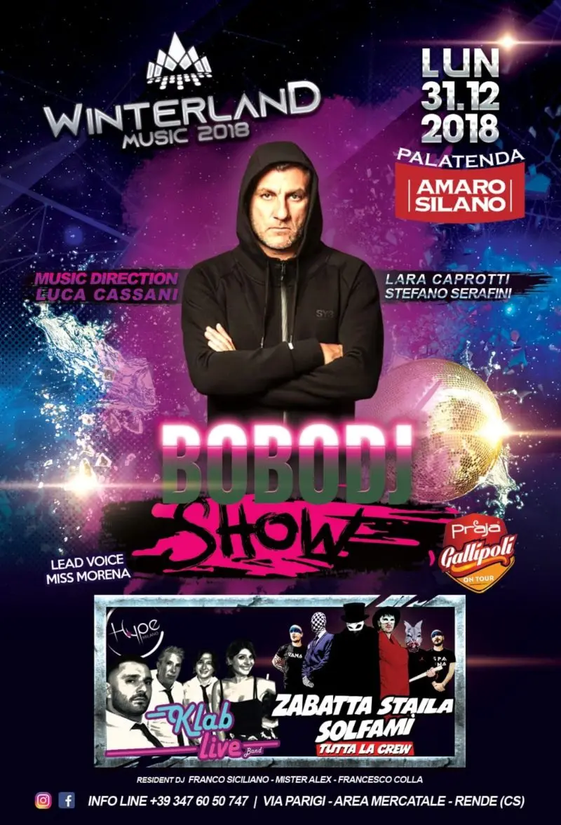 Al Winterland Music di Rende arriva Bobo Vieri (Bobo dj)