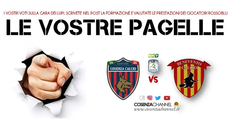 Dermaku e Palmiero i migliori. Cosenza-Benevento: le vostre pagelle