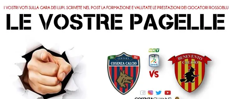 Dermaku e Palmiero i migliori. Cosenza-Benevento: le vostre pagelle