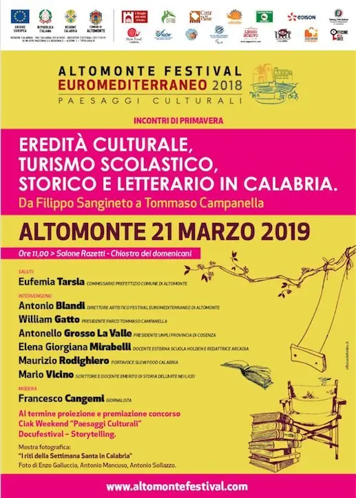 Festival Euromediterraneo di Altomonte, ecco gli \"incontri di primavera\"