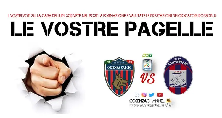 Cosenza-Crotone: le pagelle dei tifosi. Palmiero super, Perina salva