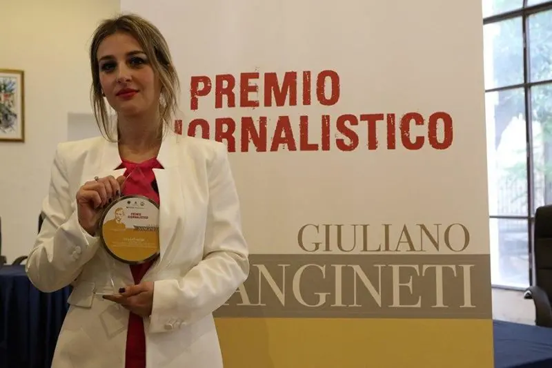 Il premio giornalistico \"Giuliano Sangineti\" ad Alessia Principe