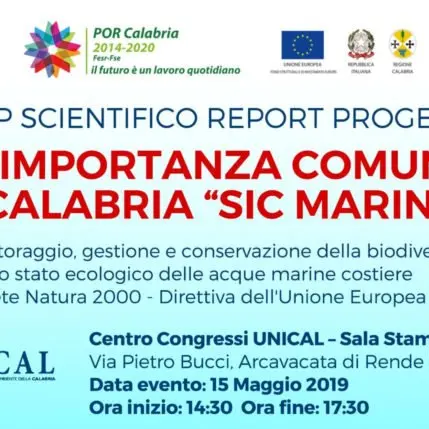 Arcapal, Workshop all'Unical sui \"Sic Marini\" calabresi