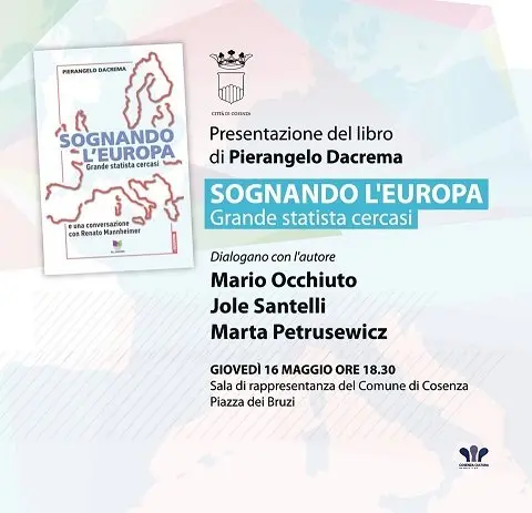Dacrema ospite a Palazzo dei Bruzi con il suo ultimo libro