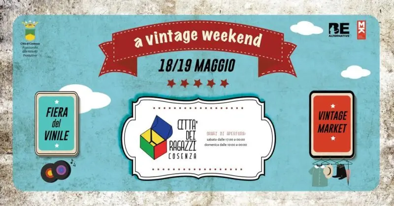 Cosenza, nel weekend Fiera del Vinile e Vintage Market