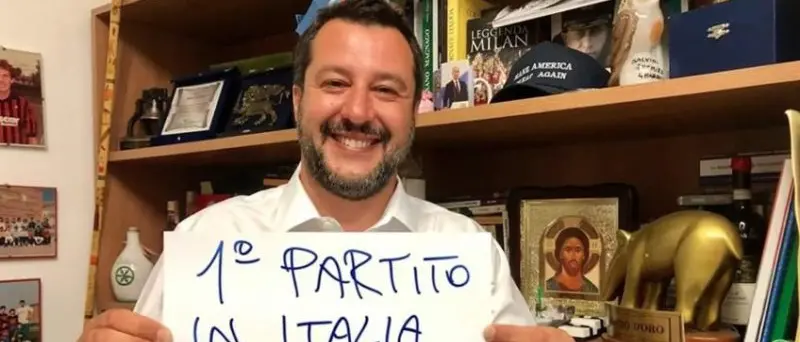 EUROPEE 2019 | La Lega di Salvini si attesta al 34%. Crolla il M5S