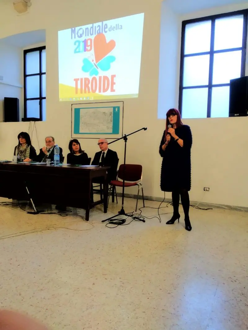 Maria Teresa De Marco all'incontro sulla prevenzione e cura delle malattie della tiroide