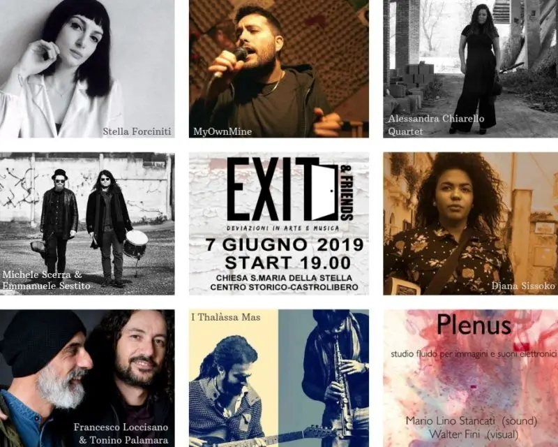 Castrolibero, 12 musicisti e una visual artist per “Exit & Friends”