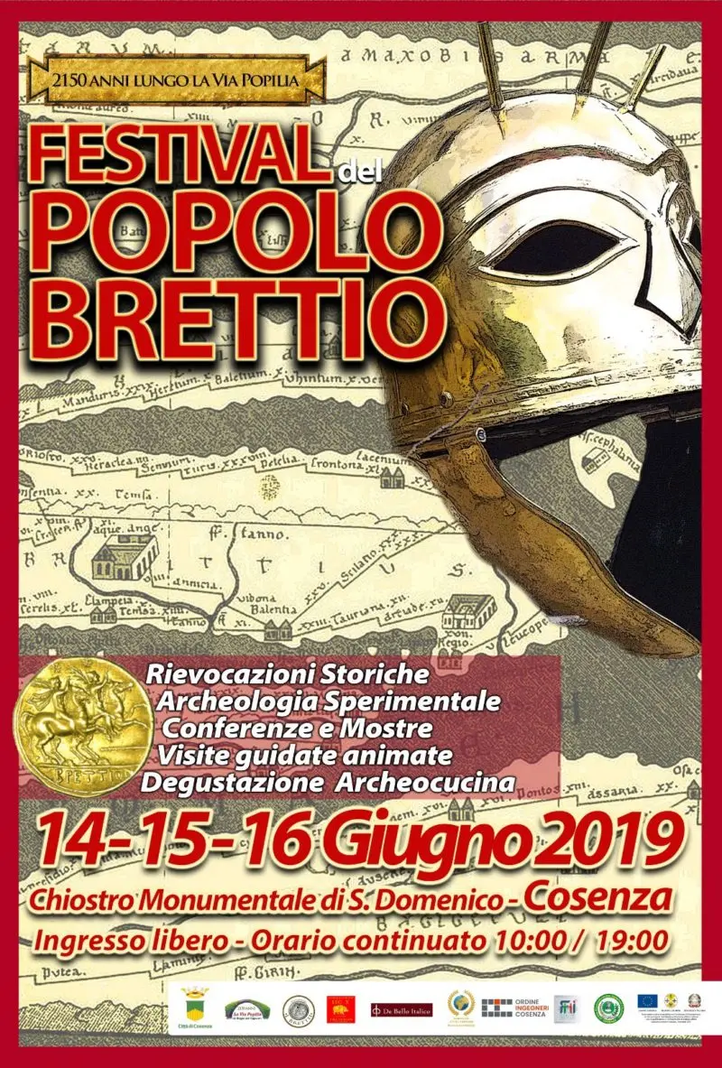 Festival del popolo Brettio dal 14 al 16 giugno al Chiostro di San Domenico