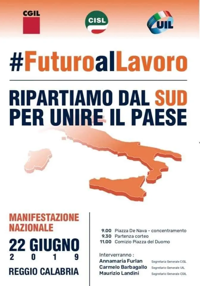La Provincia di Cosenza aderisce alla manifestazione del 22 giugno per il Sud