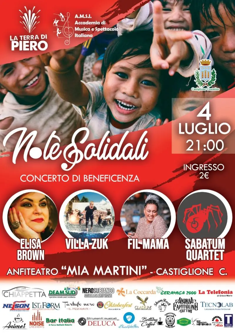 \"Note solidali\": musica e solidarietà a Castiglione Cosentino