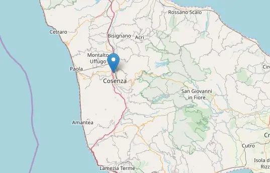 Terrore a Cosenza per una scossa di terremoto (avvenuta quasi in superficie)