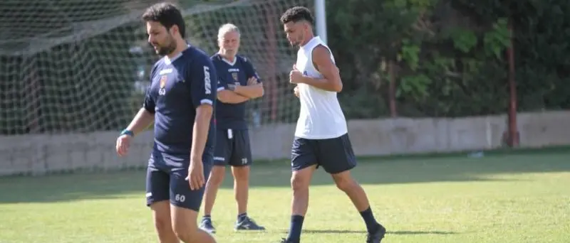 Cosenza, le foto del primo allenamento di Emmanuel Rivière