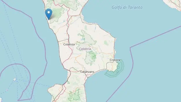 Terremoto a Diamante, scossa notturna nella Costa tirrenica cosentina