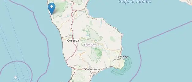 Terremoto a Diamante, scossa notturna nella Costa tirrenica cosentina